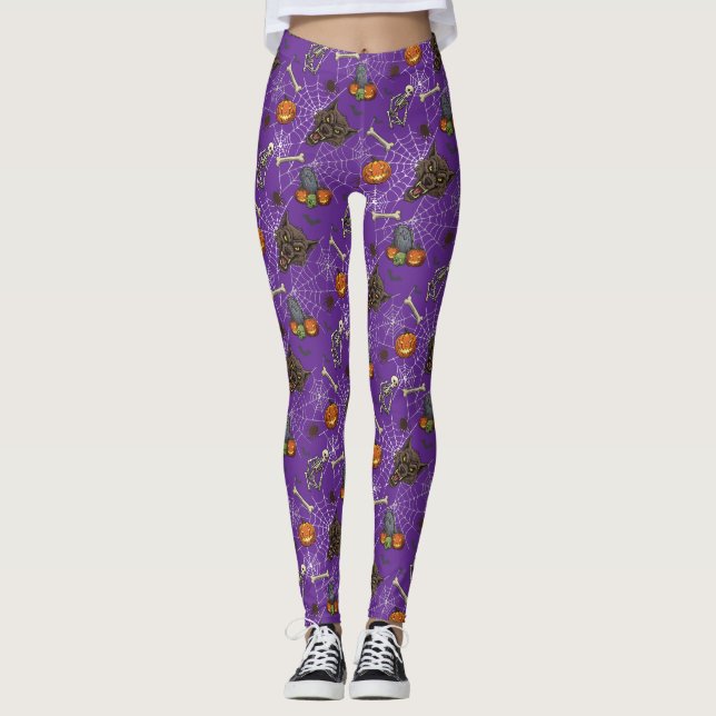 🐺 Leggings de Halloween do lobisomem 🎃 💀 (Frente)