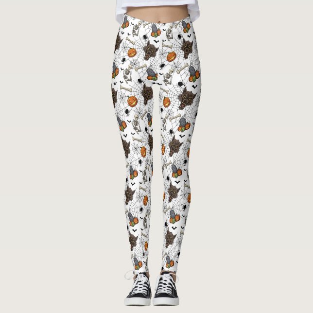 🐺 Leggings de Halloween do lobisomem 🎃 💀 (Frente)