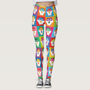 Leggings de Hamsters de pop Art