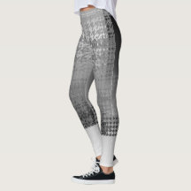Leggings de Houndstooth E Capri Corte