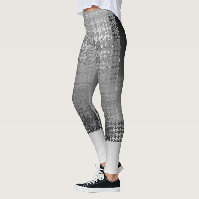 Leggings de Houndstooth E Capri Corte (Esquerda)