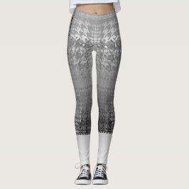 Leggings de Houndstooth E Capri Corte