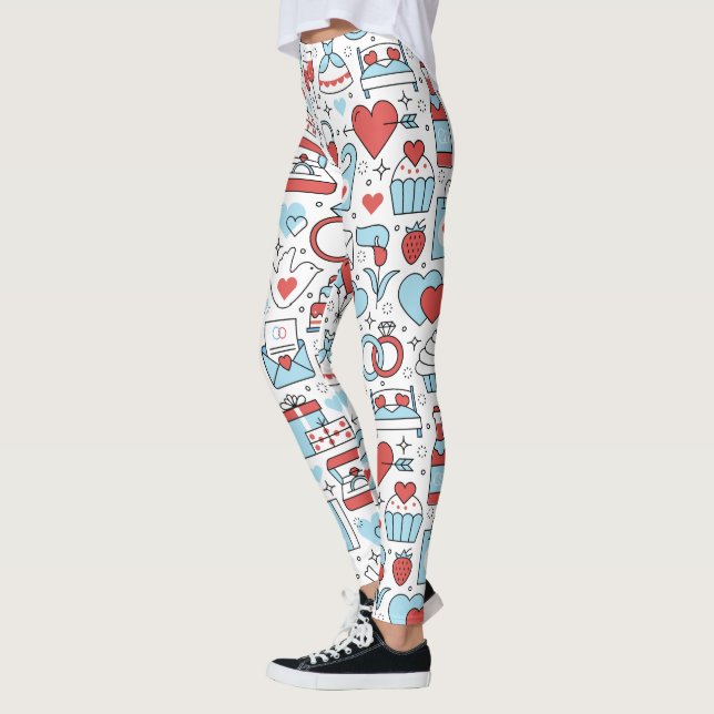 Leggings de Ícones de Casamento (Esquerda)