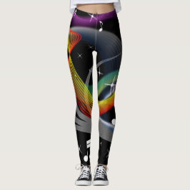 Leggings de Ilustração de Música