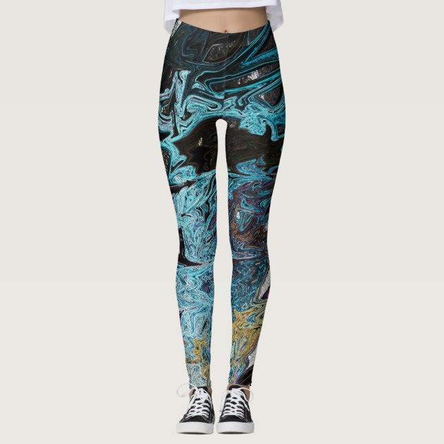 Leggings de Impressão Abstratika All-Over (Frente)