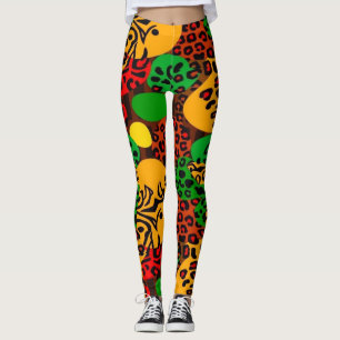 Leggings de impressão animal