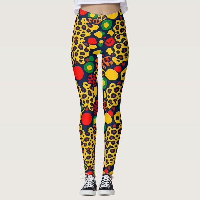 Leggings de impressão animal (Frente)