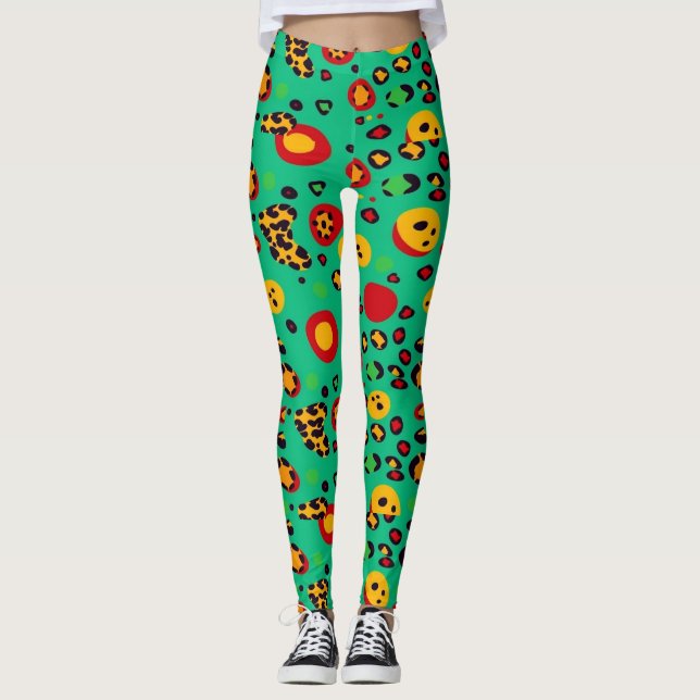 Leggings de impressão animal (Frente)