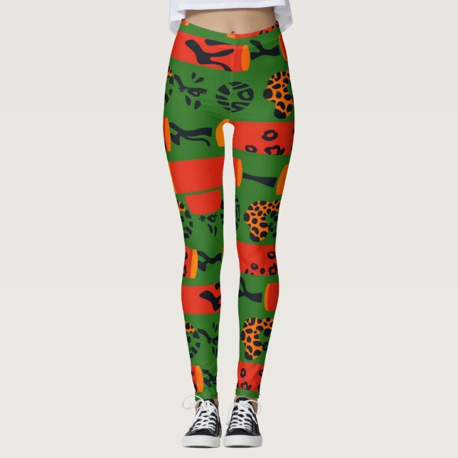 Leggings de impressão animal (Frente)
