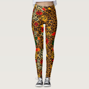 Leggings de impressão animal