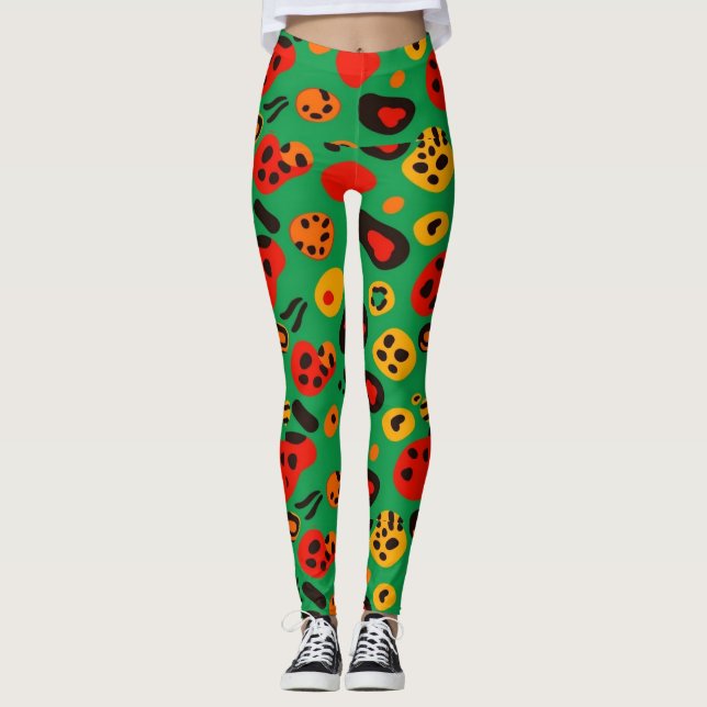 Leggings de impressão animal (Frente)