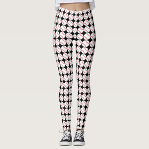 Leggings de Impressão com Design de Baseball
