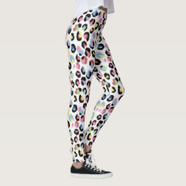 Leggings de impressão de animais coloridos persona