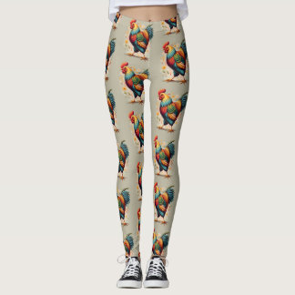 Leggings de Impressão de frango