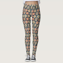 Leggings de Impressão de margarida retrorreflector