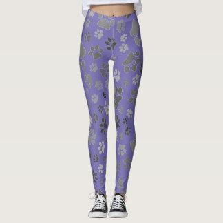 Leggings de Impressão de Paw para Damas