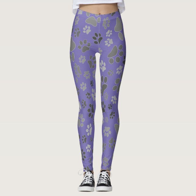 Leggings de Impressão de Paw para Damas (Frente)