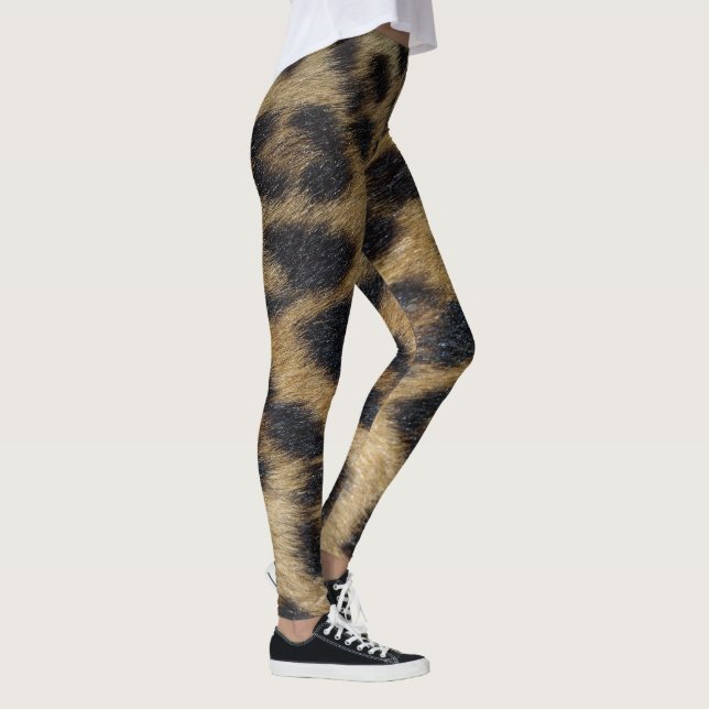 Leggings de Impressão de pele de Leopard (Direita)