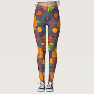 Leggings de Impressão digital vibrantes - Decor co