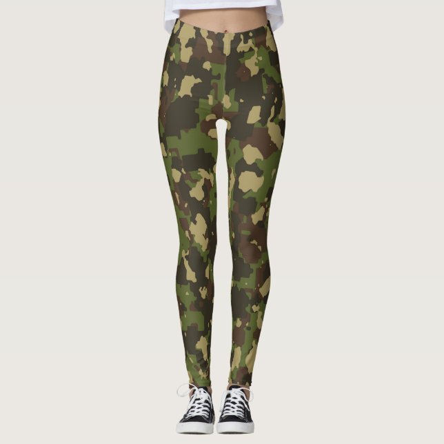 Leggings de impressão do Exército (Frente)