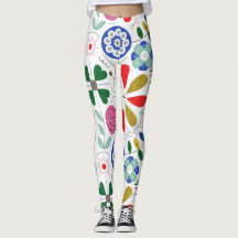Leggings de Impressão Floral