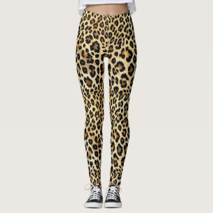 Leggings de impressão leopardo