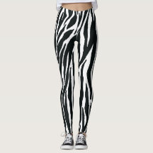Leggings de Impressão Zebra