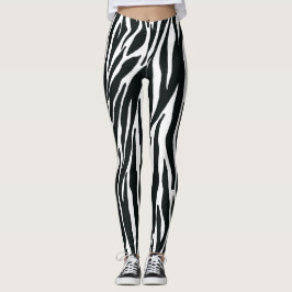 Leggings de Impressão Zebra