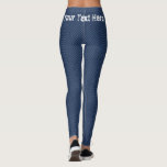 Leggings de Jeans Azuis Faux com seu texto<br><div class="desc">Texto personalizado ou Remoção das legendas do Tecido Jeans azuis</div>