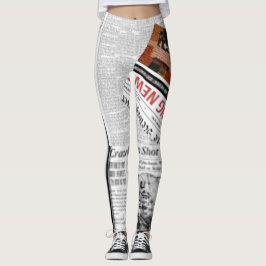 Leggings de jornais