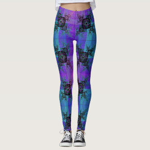 Leggings de Joy Fractal e Aqua