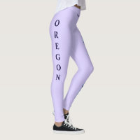 Leggings de Lavanda do estado do Oregon