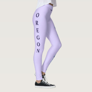 Leggings de Lavanda do estado do Oregon