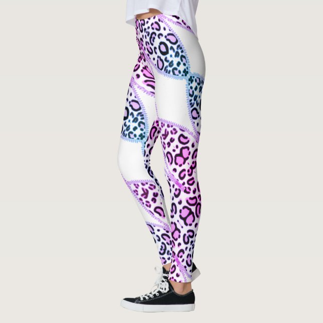 Leggings de leopardo en rosa (Esquerda)