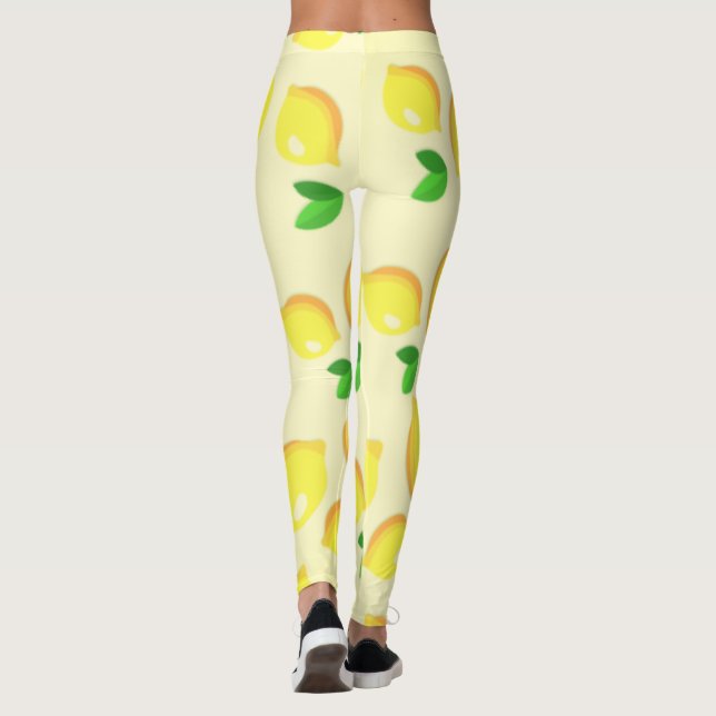 Leggings de limão amarelo (Verso)