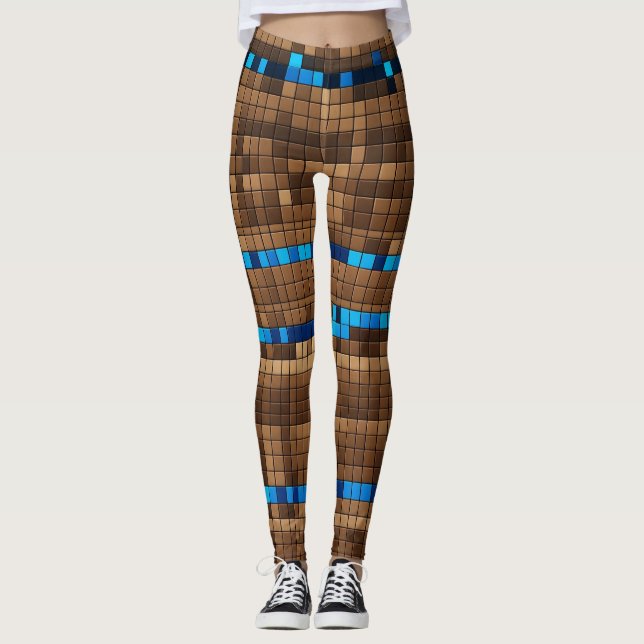 Leggings de madeira pixelwood (Frente)