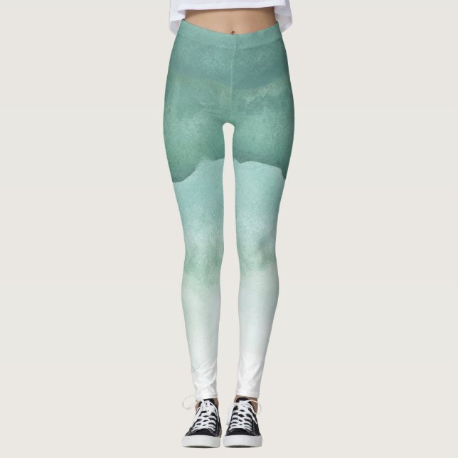 Leggings de madeira verde (Frente)