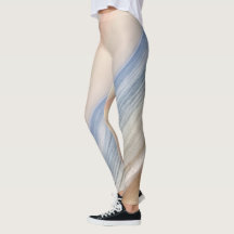 Leggings de Malhação de padrão de areia e mar / At