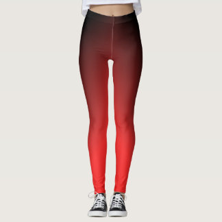 Leggings de Mão Vermelha a Preta - Gradiente Negri