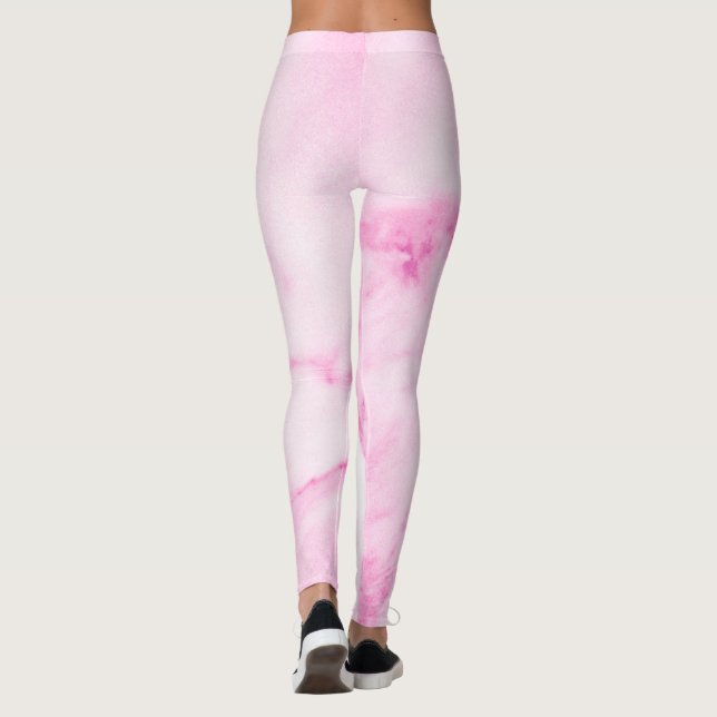Leggings de mármore rosa (Verso)