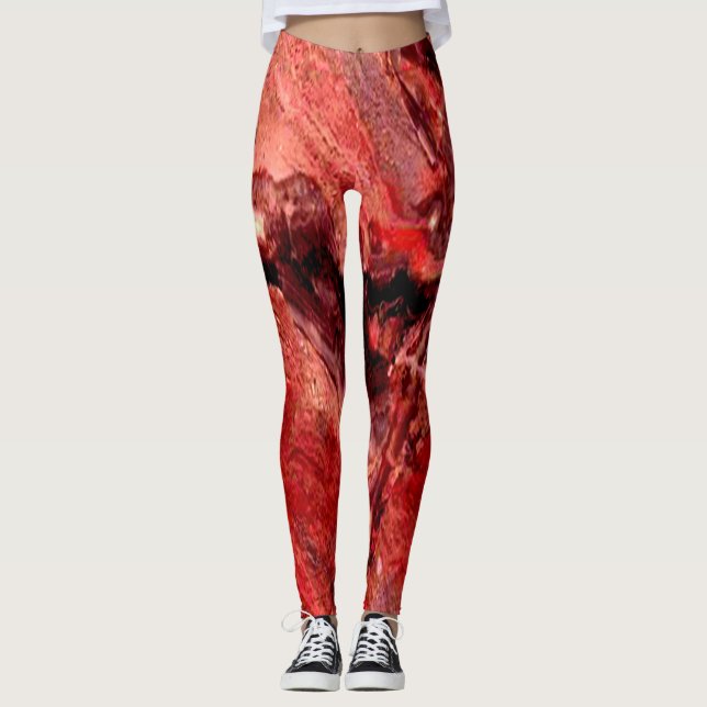 Leggings de Marte Vermelho Bruto (Frente)