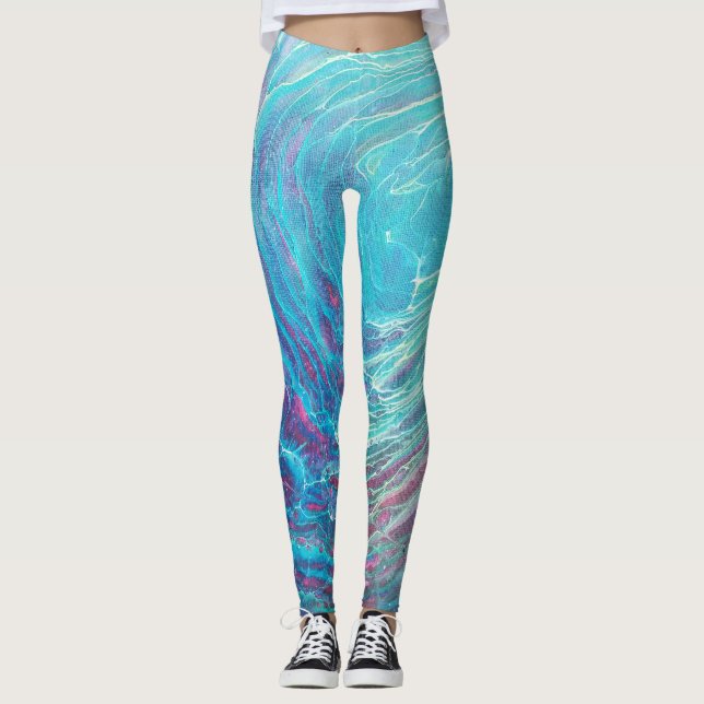 Leggings de Mídia Mista (Frente)
