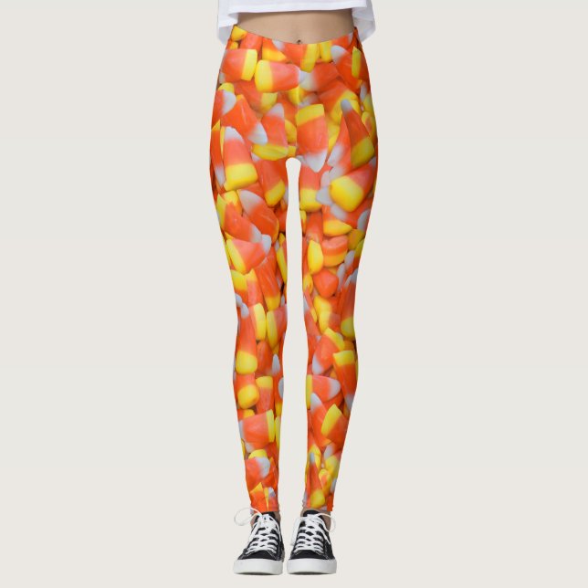 leggings de milho doce de halloween (Frente)