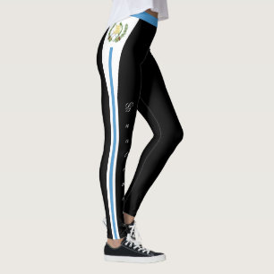 Leggings de moda da Guatemala, bandeira guatemalte