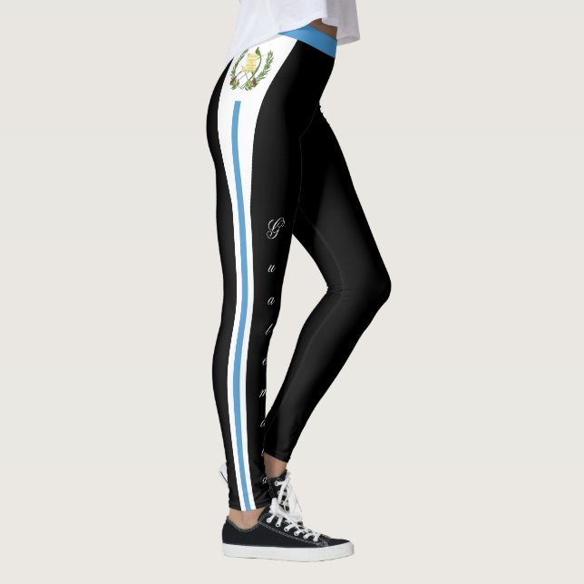 Leggings de moda da Guatemala, bandeira guatemalte (Direita)