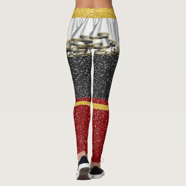 Leggings de moda de Pop de ILUSÃO de saia estufada (Verso)