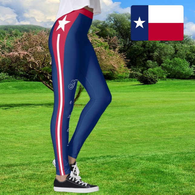 Leggings de moda do Texas, Texas Flag/esportes (Criador carregado)
