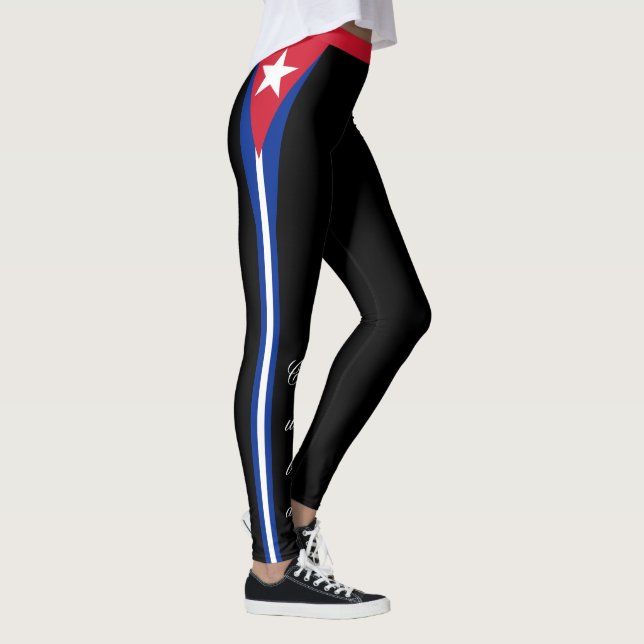 Leggings de moda em Cuba, Bandeira Cubana/esportes (Direita)
