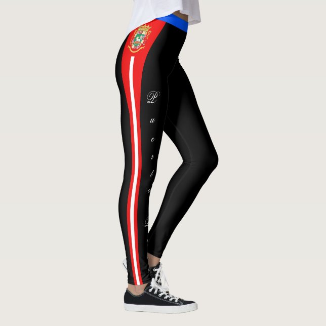 Leggings de moda em Porto Rico, Bandeira/esportes (Direita)