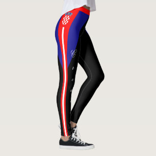 Leggings de moda na Croácia Negra, Bandeira da Cro